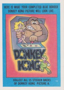 1982 Topps Donkey Kong Stickers #16 Stamp Out Donkey Kong Back