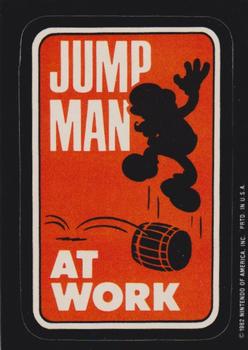 1982 Topps Donkey Kong Stickers #25 Jump Man at Work Front