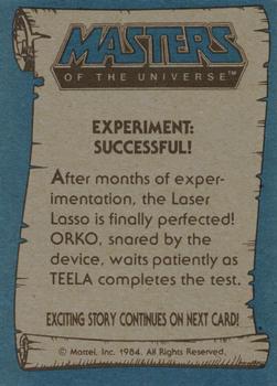 1984 Topps Masters of the Universe #28 Experiment: Successful! Back