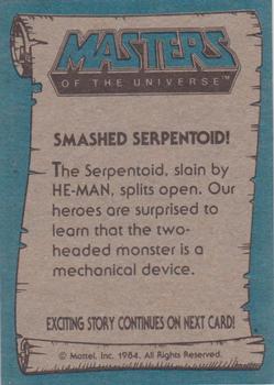 1984 Topps Masters of the Universe #52 Smashed Serpentoid! Back