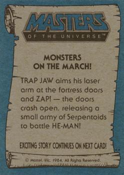 1984 Topps Masters of the Universe #55 Monsters on the March! Back