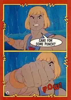 1984 Topps Masters of the Universe #56 He-Man Strikes Back! Front
