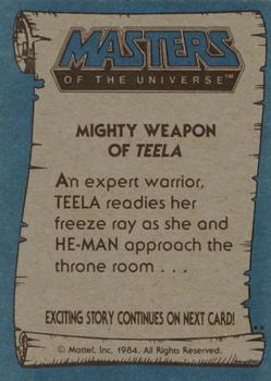 1984 Topps Masters of the Universe #68 Mighty Weapon of Teela Back