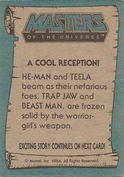 1984 Topps Masters of the Universe #73 A Cool Reception! Back