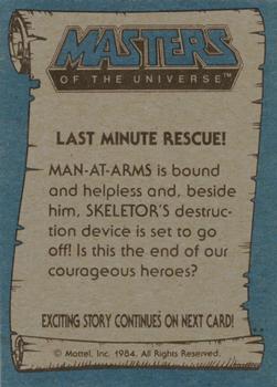 1984 Topps Masters of the Universe #76 Last Minute Rescue! Back