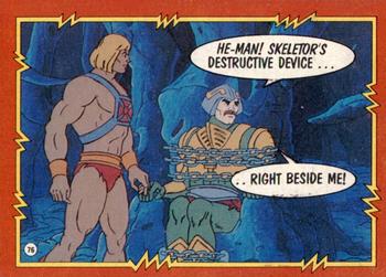 1984 Topps Masters of the Universe #76 Last Minute Rescue! Front