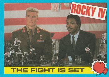 1985 Topps Rocky IV #12 The Fight Is Set Front