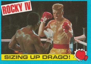 1985 Topps Rocky IV #17 Sizing Up Drago! Front