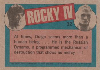 1985 Topps Rocky IV #32 Pumping Up! Back