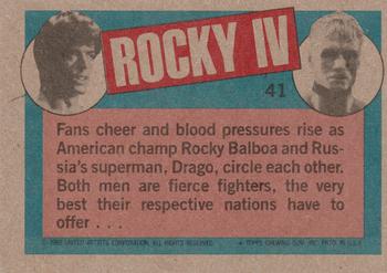 1985 Topps Rocky IV #41 The Battle Begins! Back