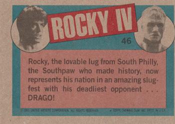 1985 Topps Rocky IV #46 Two Raging Giants! Back