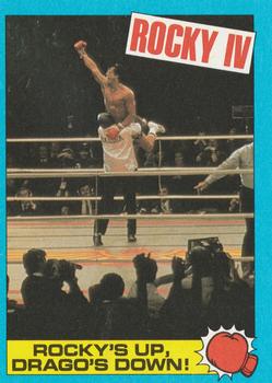 1985 Topps Rocky IV #62 Rocky's Up, Drago's Down! Front