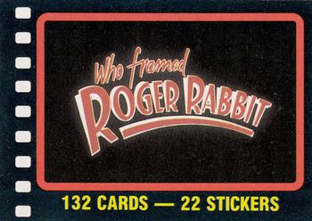 1987 Topps Who Framed Roger Rabbit #1 Title Card Front