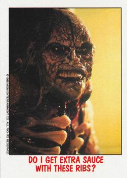 1988 Topps Fright Flicks #14 Do I Get Extra Sauce with These Ribs? Front