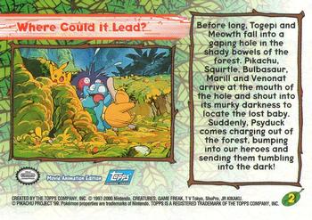 2000 Topps Pokemon The Movie 2000 #2 Where Could It Lead? Back