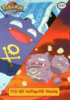 1999 Topps Pokemon TV Animation Edition Series 1 #TV13 Koffing / Weezing Front
