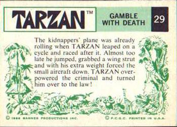 1966 Banner Tarzan #29 Gamble With Death Back