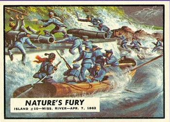 1962 Topps Civil War News #15 Nature's Fury Front