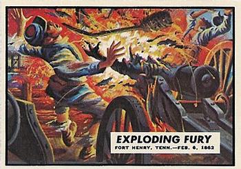 1962 Topps Civil War News #5 Exploding Fury Front
