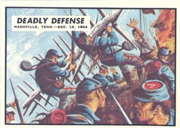 1962 Topps Civil War News #81 Deadly Defense Front