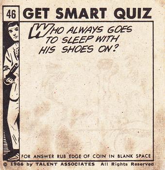 1966 Topps Get Smart #46 Is He Trying To Attract My Attention? Back