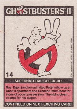 1989 Topps Ghostbusters II #14 Supernatural Check-Up! Back
