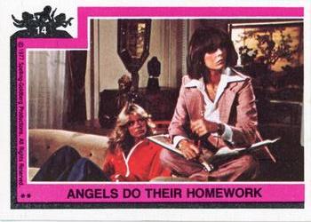 1977 Topps Charlie's Angels #14 Angels Do Their Homework Front