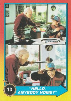 1989 Topps Back to the Future Part II #13 Hello, Anybody Home? Front