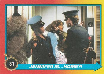 1989 Topps Back to the Future Part II #31 Jennifer Is...Home?! Front