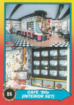 1989 Topps Back to the Future Part II #86 Cafe '80's (Interior Set) Front