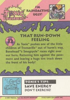 1991 Topps Toxic Crusaders #32 That Run-Down Feeling Back