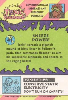 1991 Topps Toxic Crusaders #41 Sneeze Power! Back