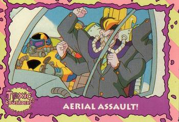 1991 Topps Toxic Crusaders #63 Aerial Assault! Front