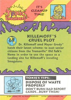 1991 Topps Toxic Crusaders #67 Killemoff's Cruel Plot Back