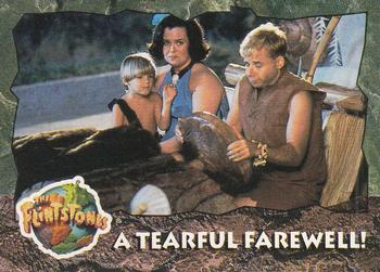1993 Topps The Flintstones #58 A Tearful Farewell! Front