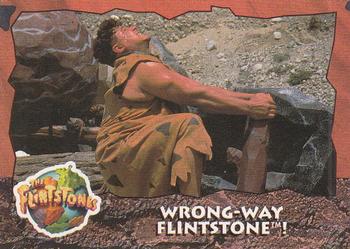 1993 Topps The Flintstones #80 Wrong-Way Flintstone! Front