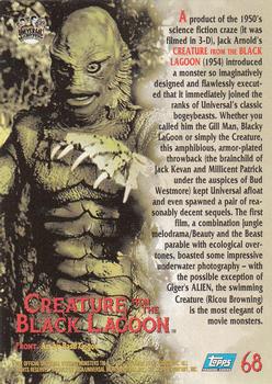 1994 Topps Universal Monsters #68 Creature from the Black Lagoon Back