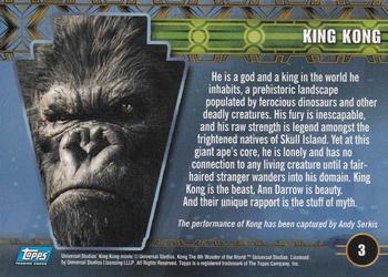 2005 Topps King Kong #3 King Kong Back