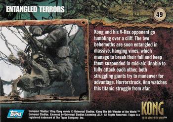 2005 Topps King Kong #49 Entangled Terrors Back