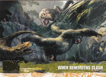 2005 Topps King Kong #79 When Behemoths Clash Front
