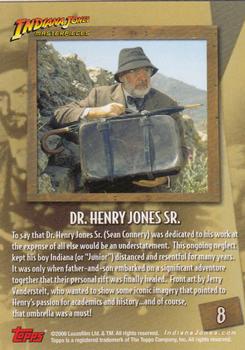 2008 Topps Indiana Jones Masterpieces #8 Dr. Henry Jones Sr. Back