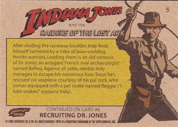 2008 Topps Indiana Jones Heritage #5 In the hands of Belloq! Back