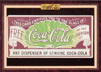 1994 Collect-A-Card Coca-Cola Collection Series 3 #240 Sampling coupon, turn of century Front