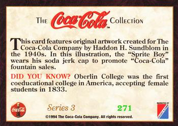 1994 Collect-A-Card Coca-Cola Collection Series 3 #271 