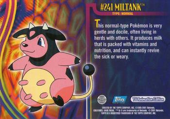 2001 Topps Pokemon Johto (UK) #NNO Miltank Back