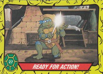 1989 O-Pee-Chee Teenage Mutant Ninja Turtles #27 Ready for Action! Front