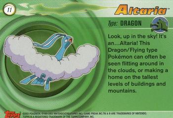 2003 Topps Pokemon Advanced #11 Altaria Back