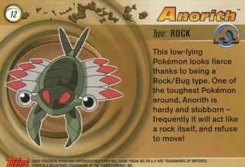 2003 Topps Pokemon Advanced #12 Anorith Back