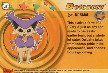 2003 Topps Pokemon Advanced #29 Delcatty Back