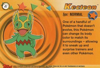 2003 Topps Pokemon Advanced #41 Kecleon Back